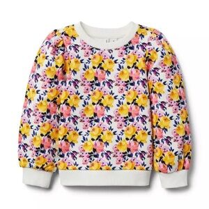 Janie and Jack Yellow and Pink Floral Hoodie
